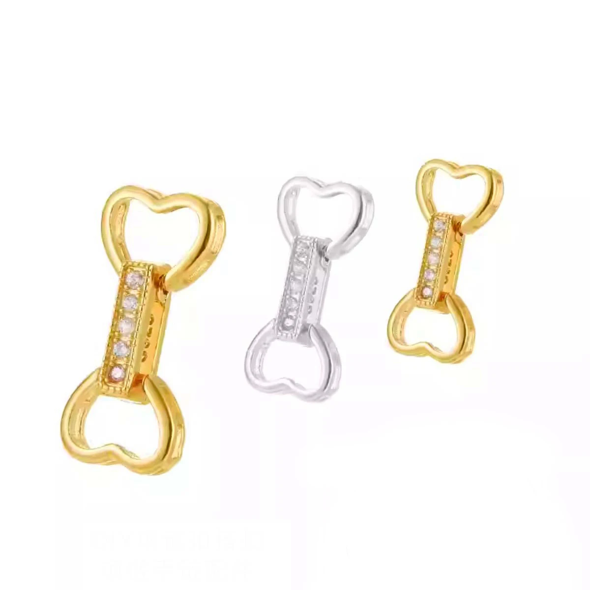 Copper Connection Buckle Pearl Buckle Accessories Connector Fit For DIY Necklaces Bracelet Jewelry Making Crafts