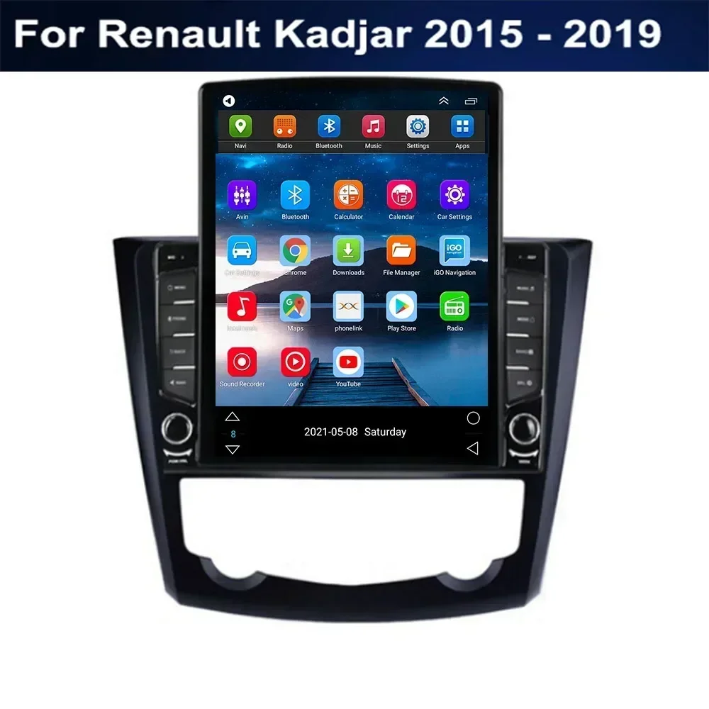 For Tesla Style 2 Din Android 13 Car Radio For Renault Kadjar 2015-2035 Multimedia Video Player GPS Stereo Carplay DSP RDS Camer