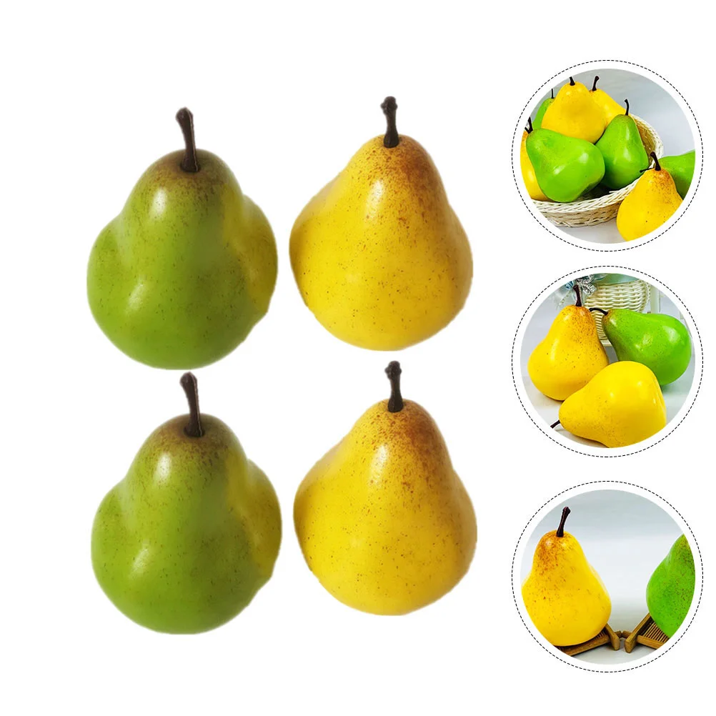 Simulation Fruit Model Artificial Pear Models Multi-function Fake Foam Vase Filler