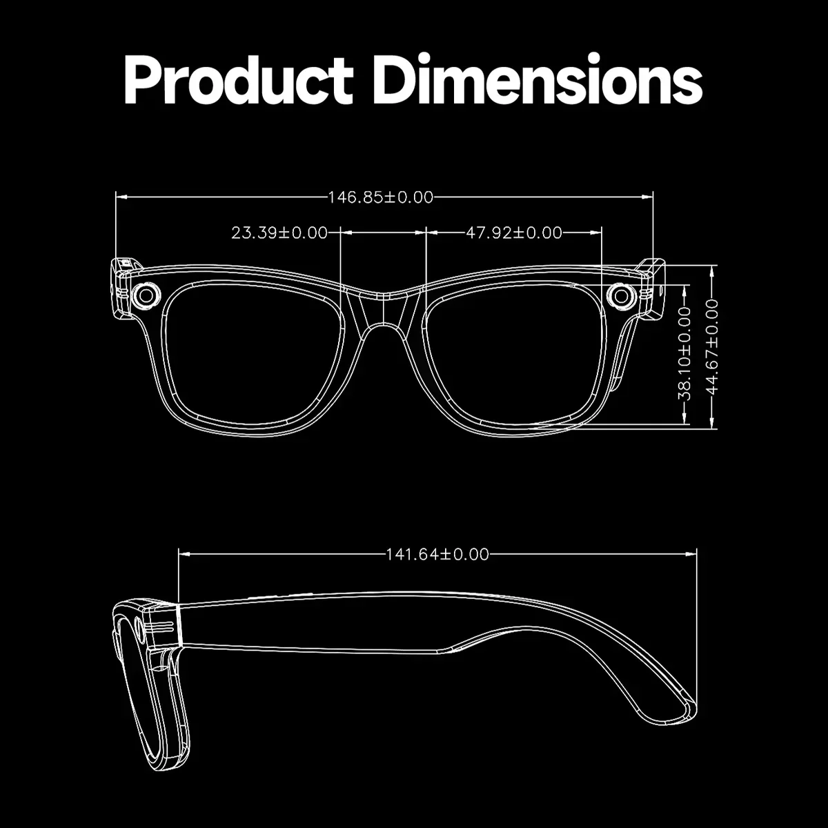 แว่นตาอัจฉริยะ KPEP AI พร้อมกล้องบันทึกวิดีโอ รองรับการโทรผ่านบลูทูธ แปลภาษาด้วย AI เล่นเพลง บันทึกเสียง ผู้ช่วยเสียงอัจฉริยะ สำหรับผู้ชายและผู้หญิง