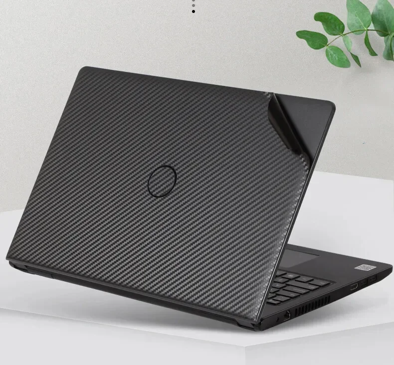 KH Carbon fiber Laptop Sticker Skin Decals Protector Cover for DELL Inspiron 17UR-5758 5759 17-inch Laptop PC