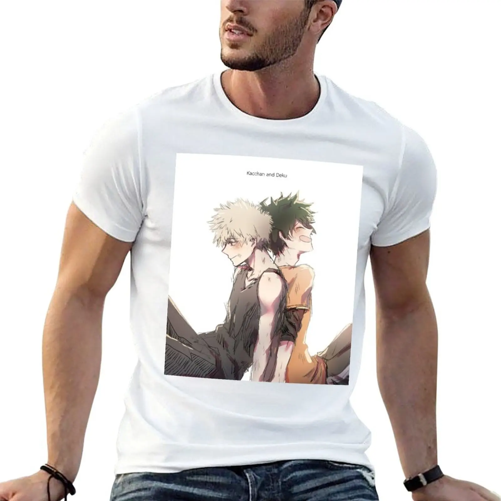 

brand Deku man quality t cotton man shirts man men shirts Kacchan high and for T-Shirt g t for funny t shirts luxury