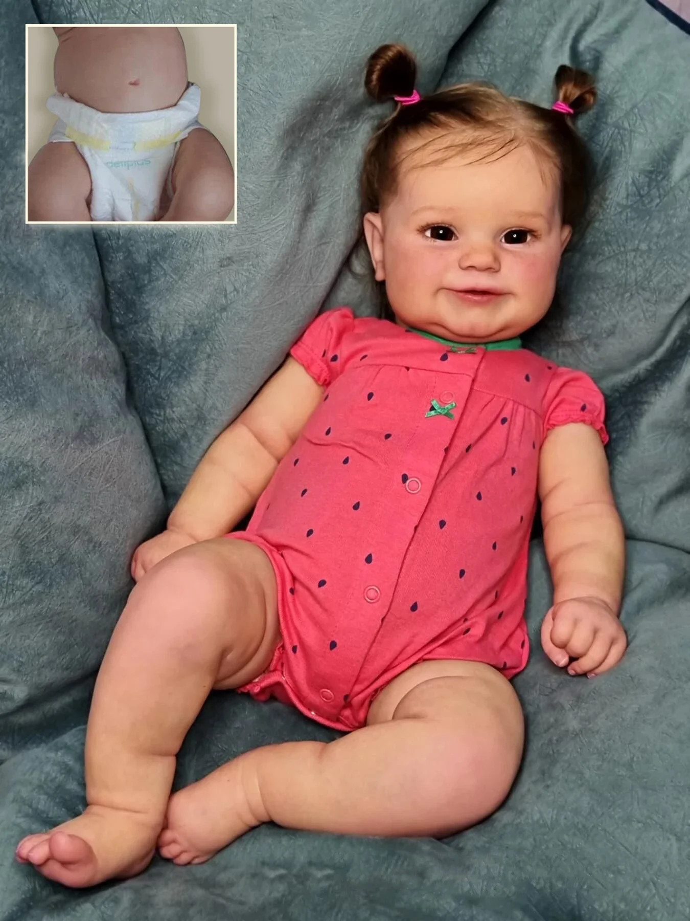 

NPK 50CM Maddie Lifelike fashion Full Body Soft Silicone Vinyl Reborn Doll Hand-Detailed Painting with Visible Veins 3D Skin