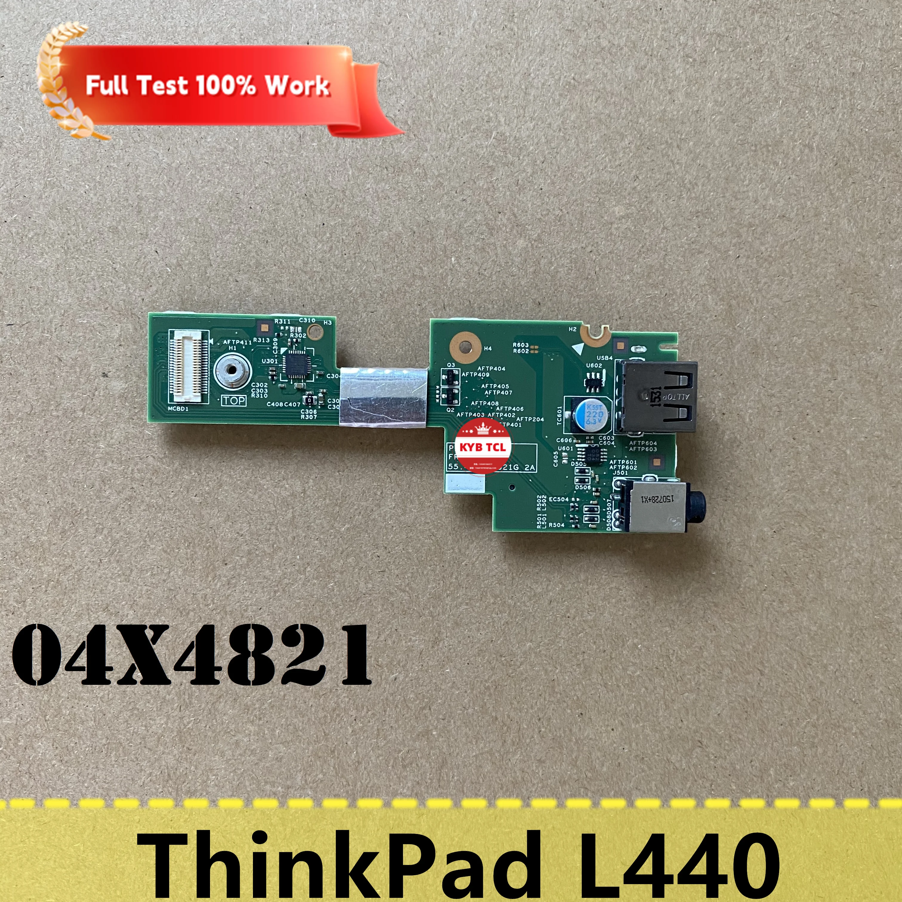 قارئ بطاقات مدمج للكمبيوتر المحمول لينوفو ، منفذ لوحة USB الصوت ، ThinkPad L440 ، 04X4821 ، 0C54883 ، 90005073