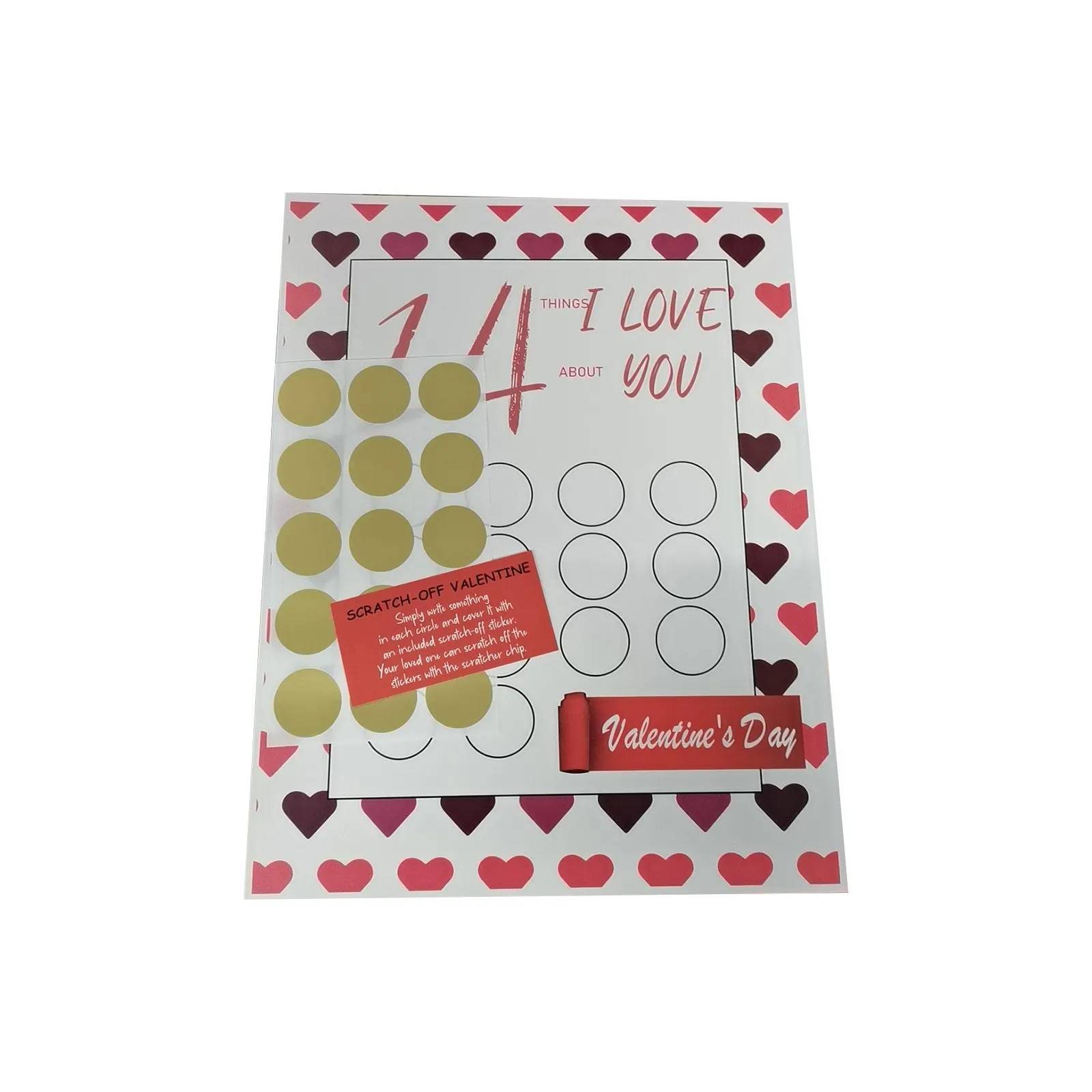Creative Scratch-Off Cards Valentines Day Gift Love Coupons Anniversary Diy Gift Date Night Ideas For Couple Romantic Gift Fun view 2