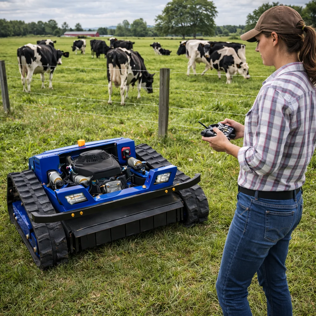 

Индивидуальная сверхмощная высококачественная гусеничная газонокосилка - профессиональный класс шириной резки 550 мм для прополки в уроченном поле