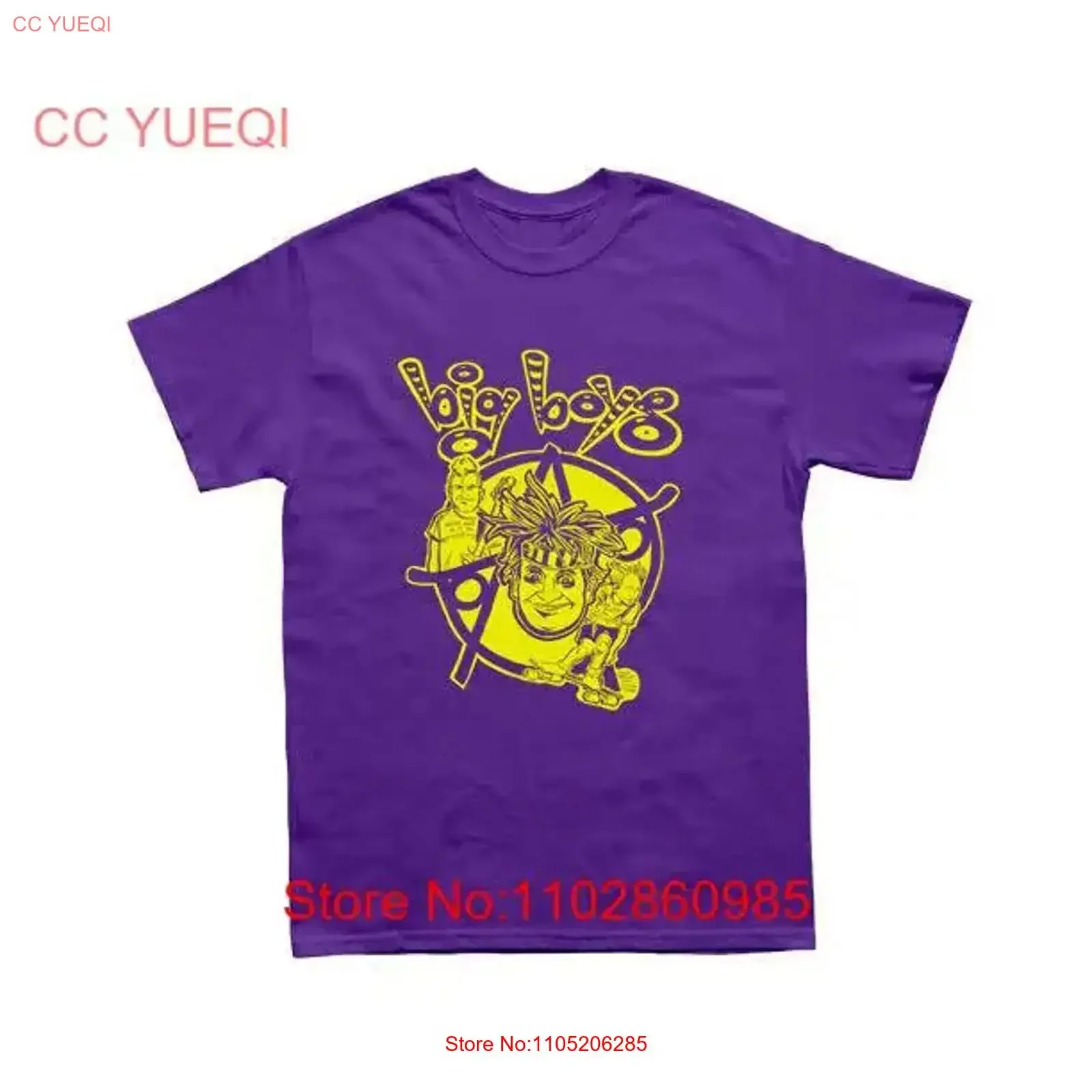 

Big boys band t shirt fun rock punk vibe TE2861 vintage Washed Casual Unisex fashion designer clothes Breathable Versatile