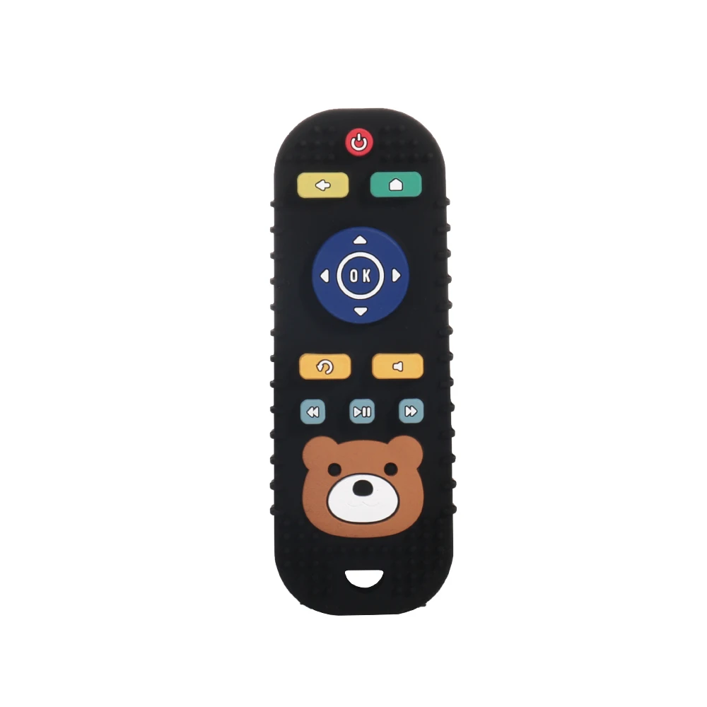 1PCSilicone Baby Teething Toys, TV Remote Teethers for 6+ Months Infant, Fire Remote Shape Toddlers Silicone Teethers for B image 5