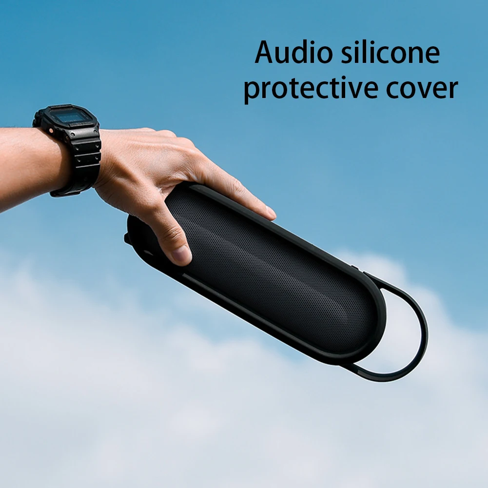 غطاء سيليكون لقرص يدق + ، محمول ، مكبر صوت لاسلكي ، حقيبة حمل للسفر ، مقاوم للصدمات ، واقي ، مضاد للخدش