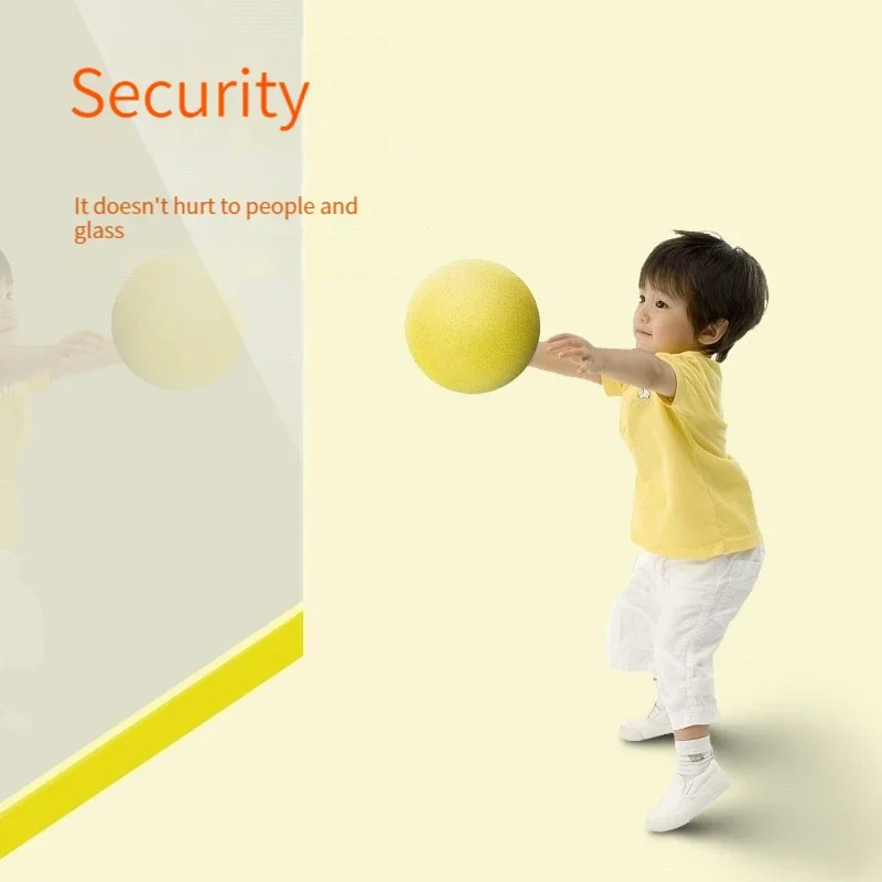 1 قطعة كتم الكرة الطفل لعبة للهواء الطلق الصلبة الإسفنج لينة كرة مرنة الأطفال داخلي الرياضة الحد من الضوضاء ألعاب تطوير الكرة