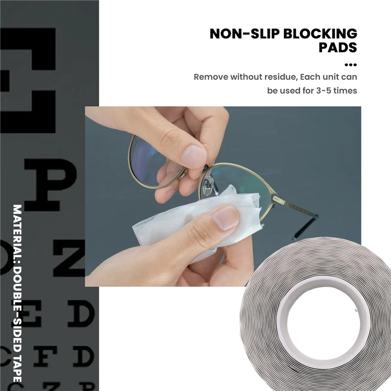 

A83I-1000 Pieces Optical Eyeglasses Lens Edging Non-Slip Blocking Pads Sticker Adhesive Tape, Good Rentention