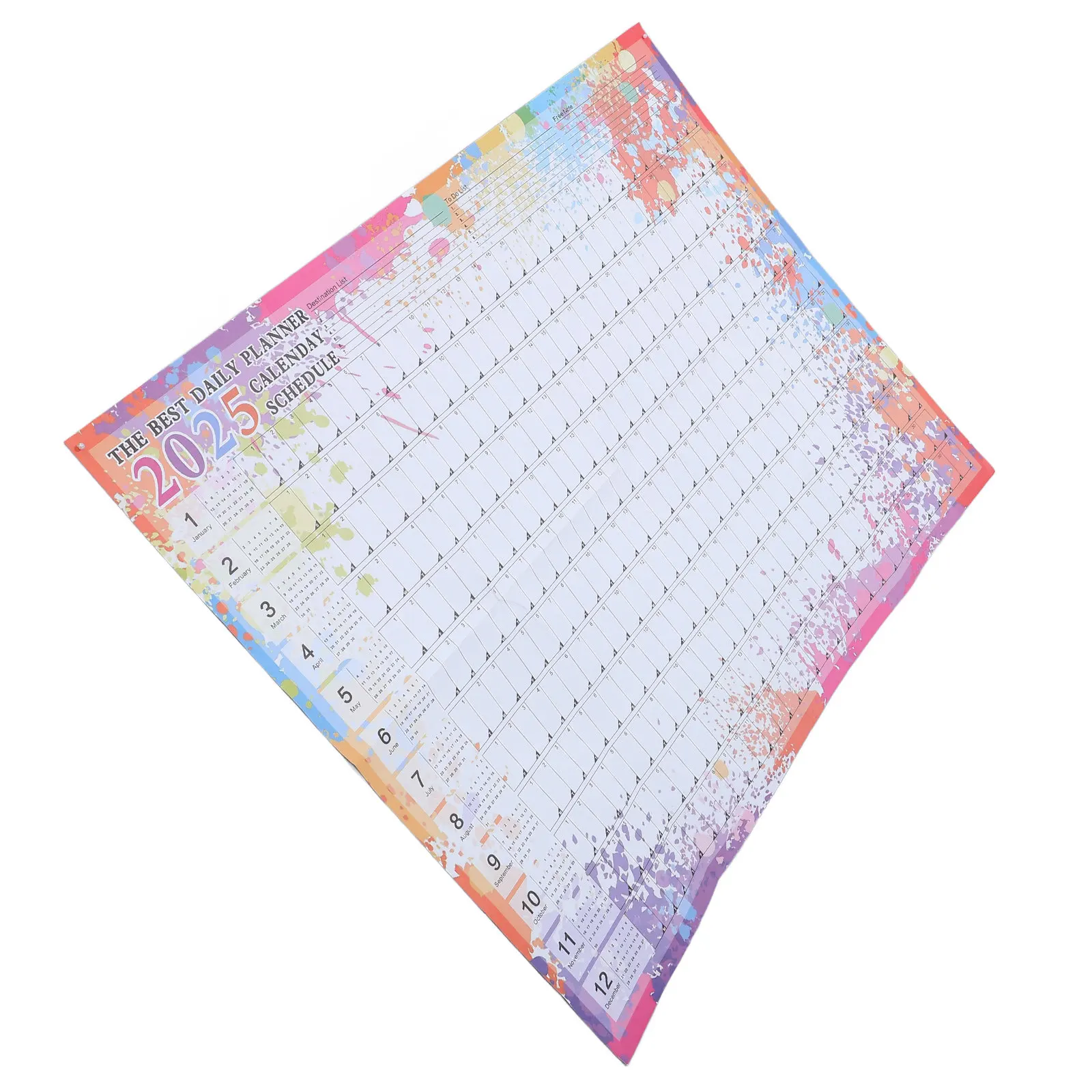 

Настенный календарь-ежедневник на 2025 год, 365 дней, современный минималистичный дизайн, для офиса, общежития, кабинета, декор для стен, креативный