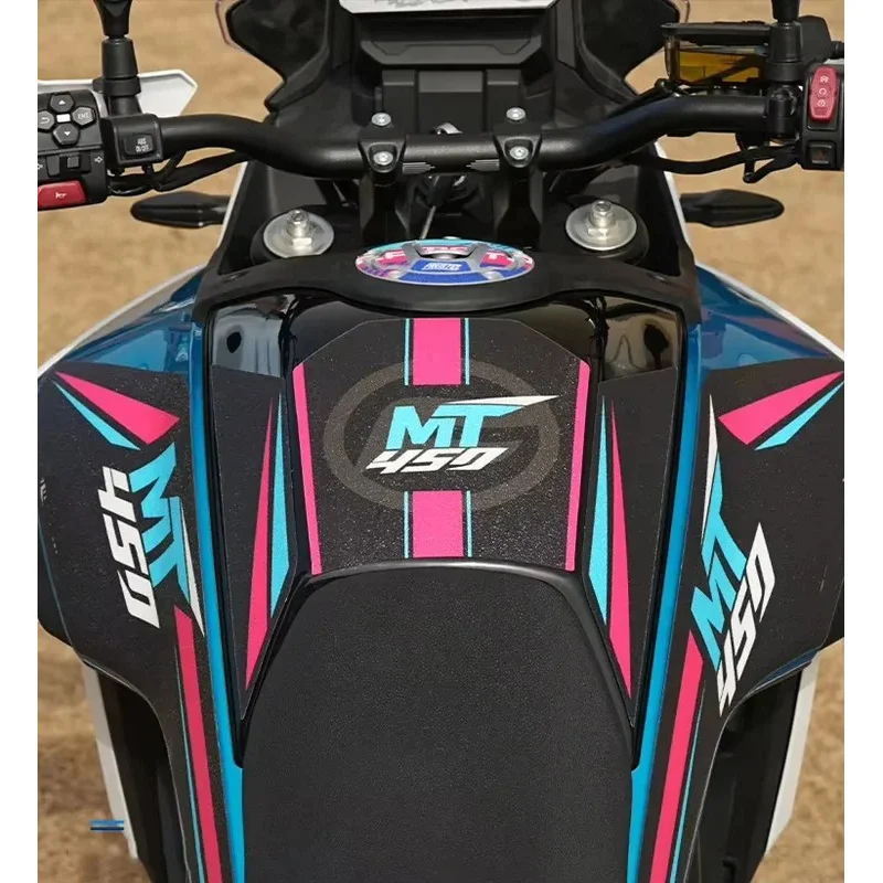 

Защитная накладка на бак мотоцикла для CFMOTO 450MT, наклейки с кожаной глазурью, аксессуары