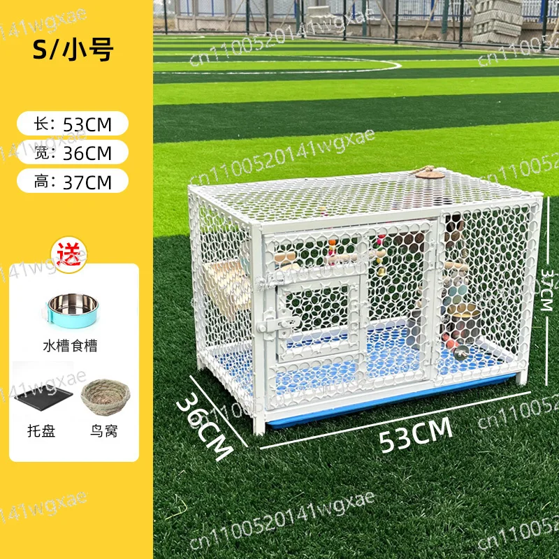 Oversized Outdoor Pigeon Cage Encrypted Secure Breeding Cage Durable Bird House for Carrier Pigeon Parrot Starling