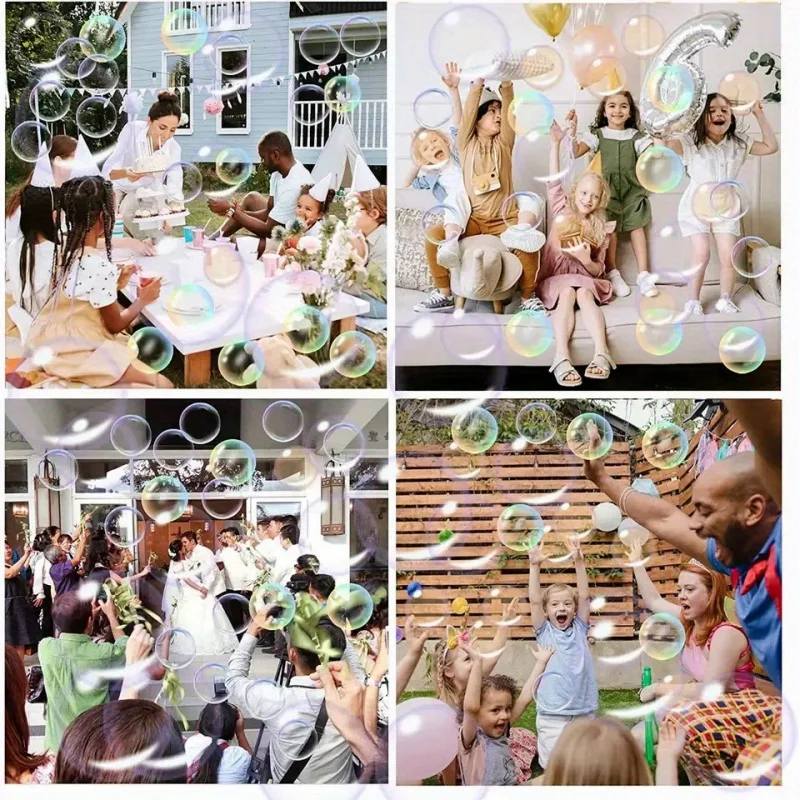 Jouet d'été pour s'amuser en plein air, design anti-fuite, comprend des pistolets à bulles, excellent cadeau d'urgence pour les enfants et les familles