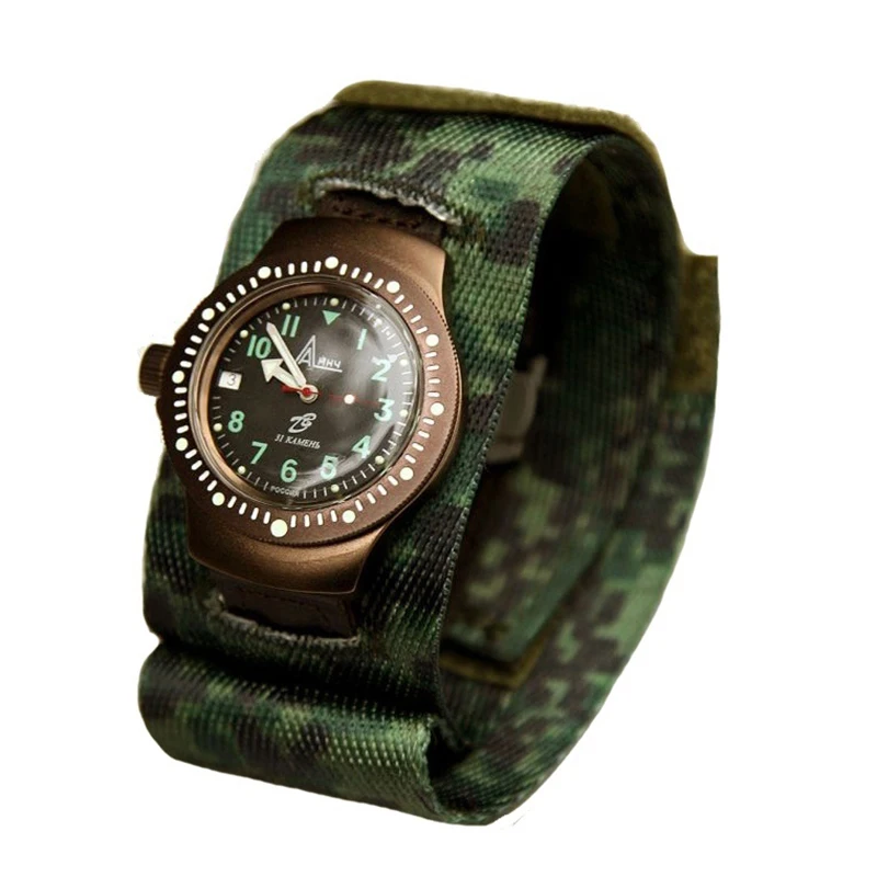 Russian Orginal 6e4-1/2 Leather Strap Watch Special Forces Tactica