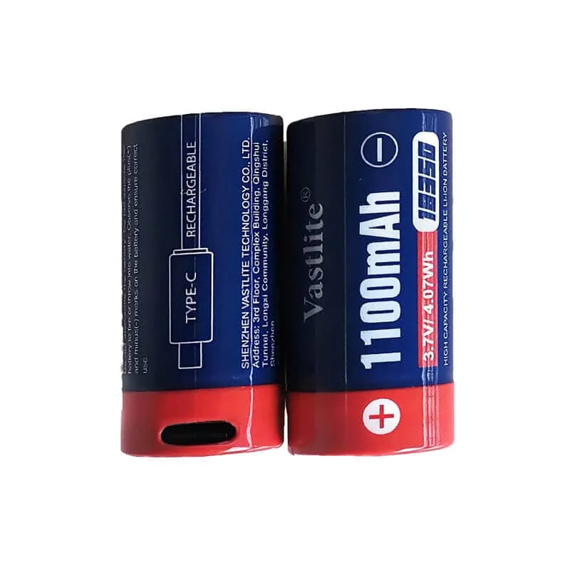 

Vastlite 1100mAh Type C 18350 Battery