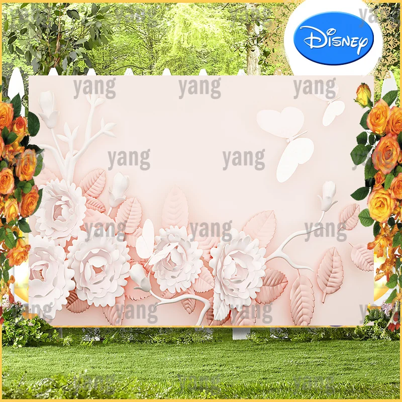 Artificial Custom Warm Pink Flower Wall Romantic luxury Wedding Anniversary Children Party Backdrop Photo Background Decoration