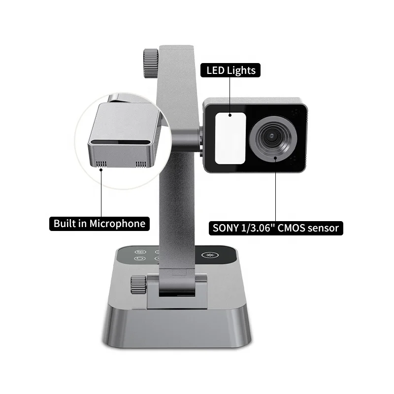 18MP A3 Visual Presenter Digital Physical Displaying Web Meeting Hd Tanpa Wifi