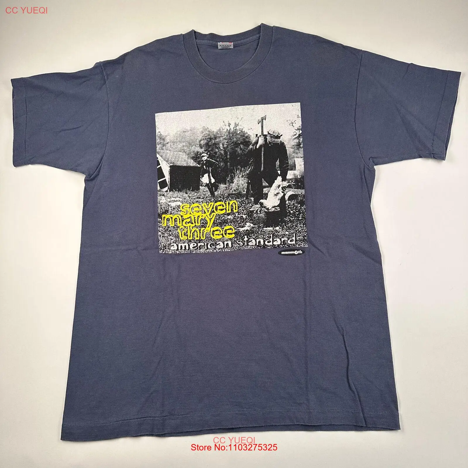 Винтажная рубашка 90-х семь Мэри три XL американский стандарт