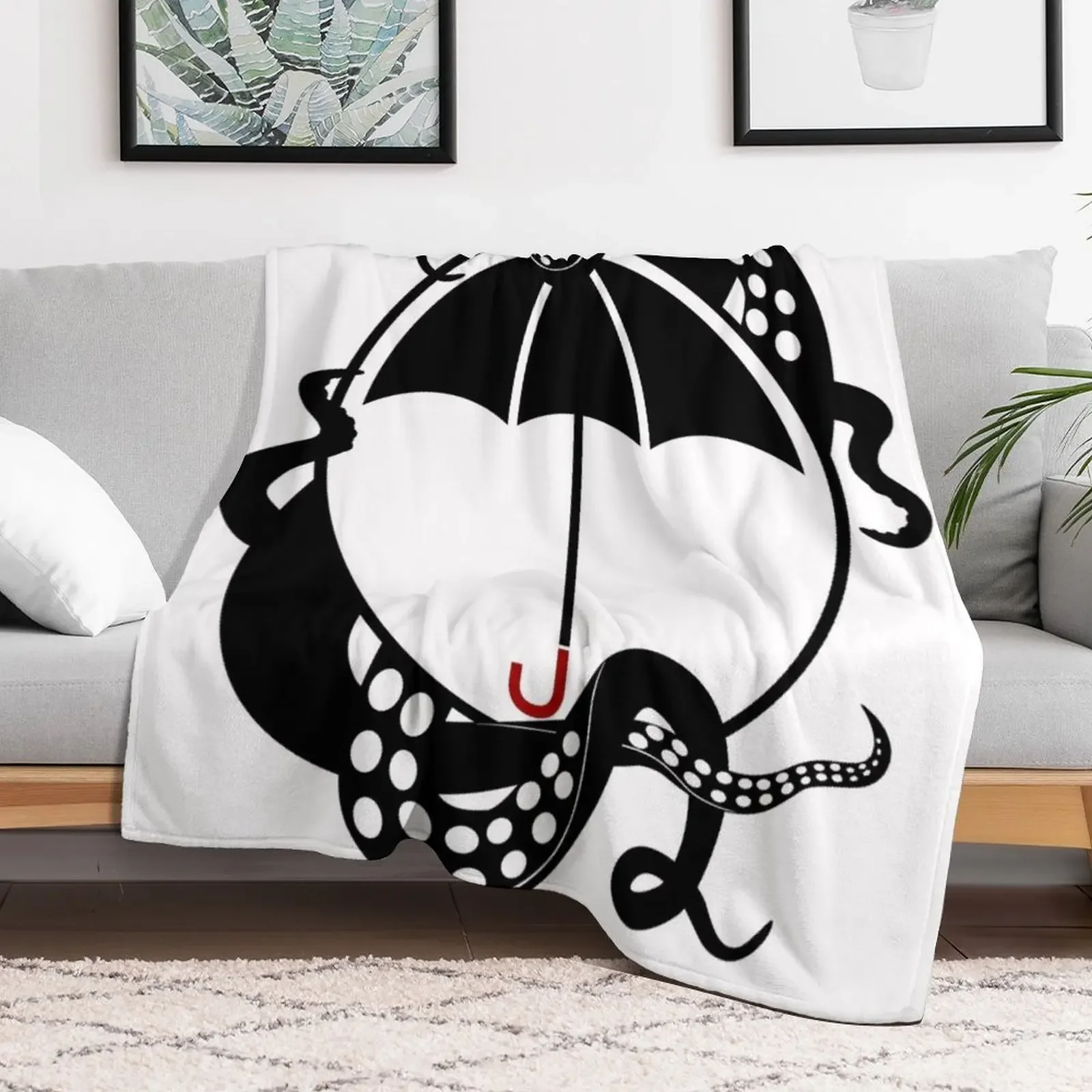 The Umbrella Academy - Number Six Ben (Black Variant) Throw Blanket Soft Solid Color Blanket for Couch Bed