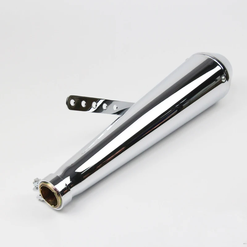 Universal Motorcycle Exhaust Muffler Retro Vintage Classic Electroplating Escap Moto for cg125 sr400 cb500 vt500 CM300 500 Cafe