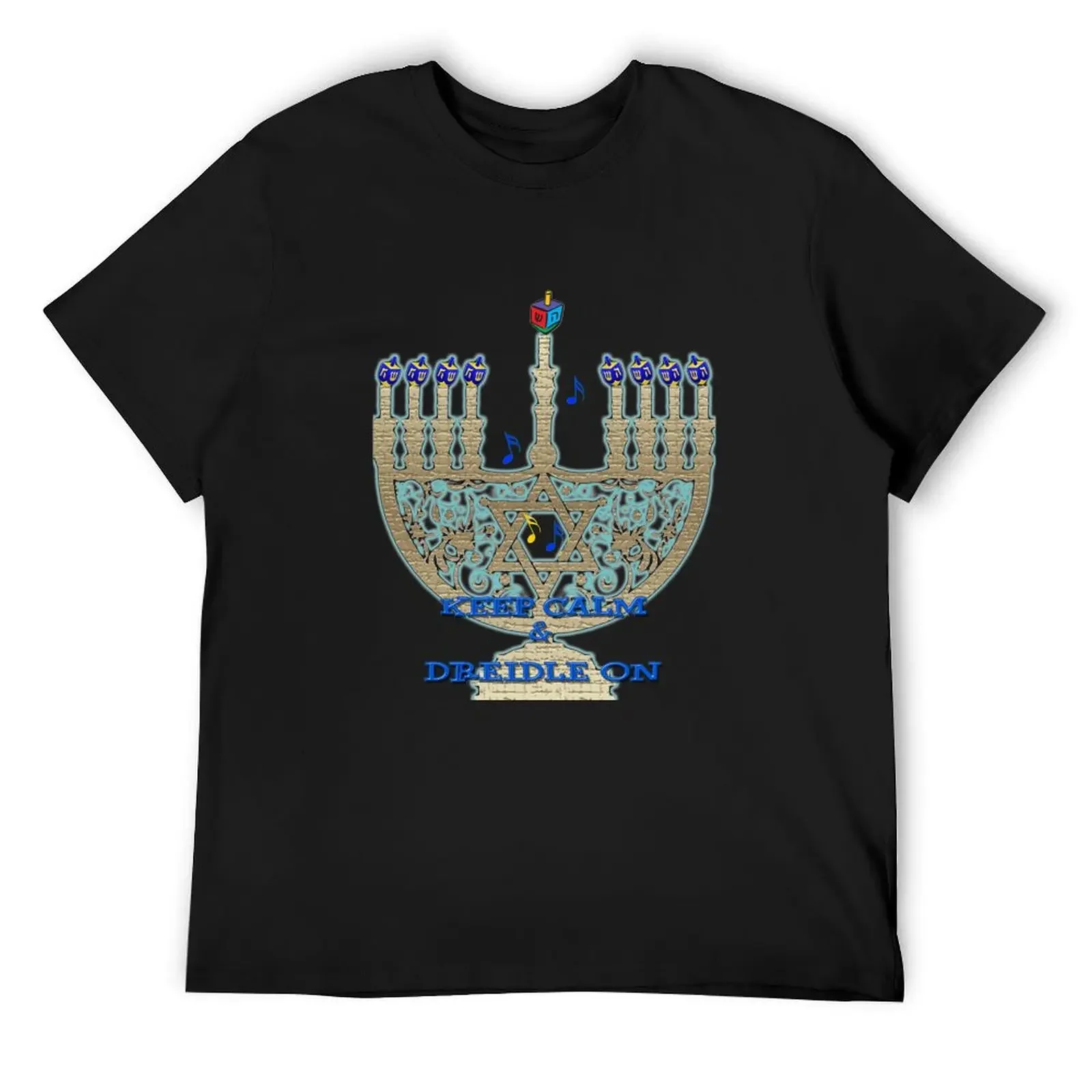 

Keep Calm and Dreidle On T-Shirt summer shirt kawaii clothes oversized shirts men graphic