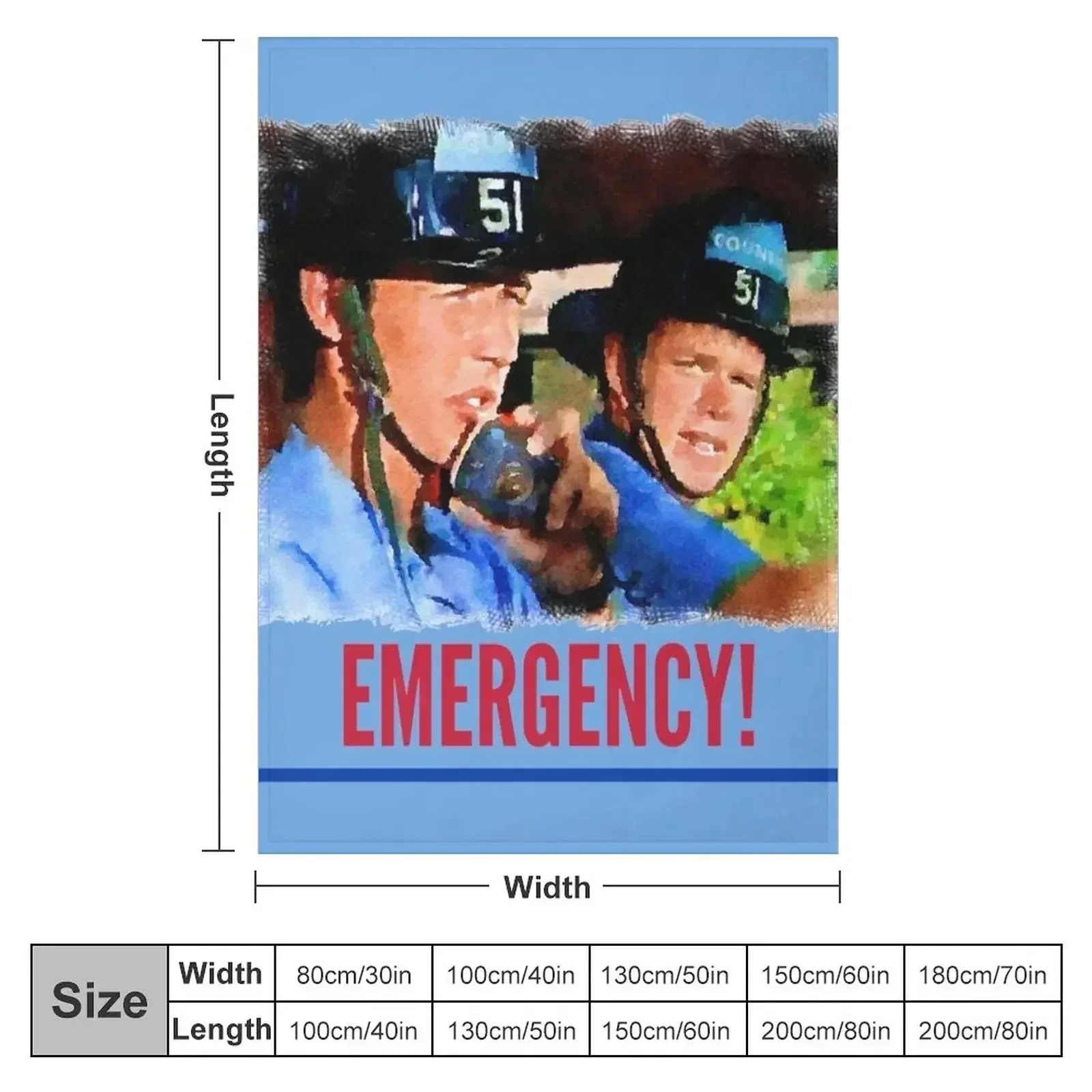 Emergency Paramedics Throw Blanket couch cozy soft plush fuzzy picnic outdoor blanket