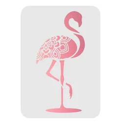 Wielkoformatowe szablony Flamingo Flamingo DIY ozdobny obraz szablony Mandala obraz przedstawiający flaminga szablon szablony ptaków