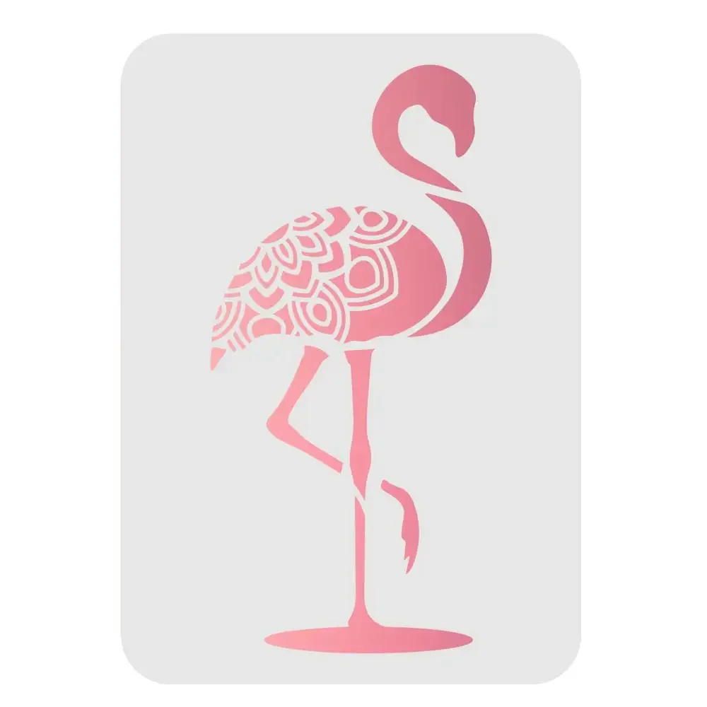 Large Size Flamingo Stencils Flamingo DIY Decoration Painting Stencils Mandala Flamingo Painting Stencil Bird Stencils Template