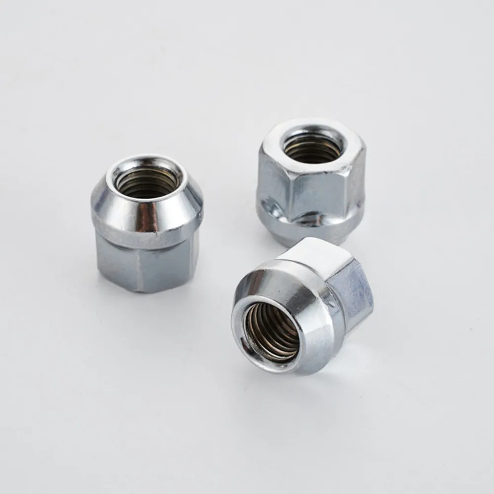 key 19mm，height 21mm Open End Wheel Nuts  1/2-20 ， 9/16 -18  Lug Nuts 12x1.25, m12x1.5，m14x1.5