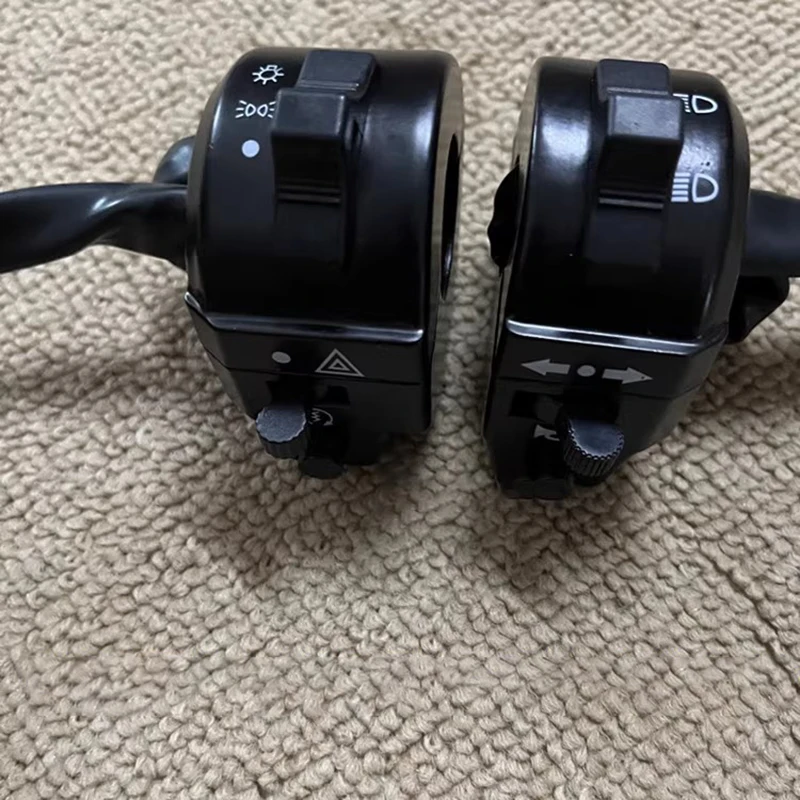Universal 22mm Motorcycle Handlebars Switch Items Integrated Motorbike Headlamp Turn Signal Horn Button Gear Controller Switches