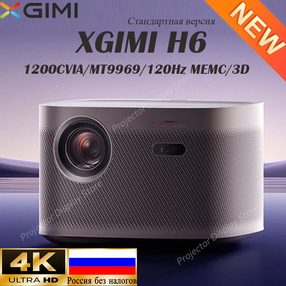 XGIMI H6 4K Standard Edition Projector 1200CVIA Game Mode Portable Home Theater 3D Android Tv with Real-time Correction