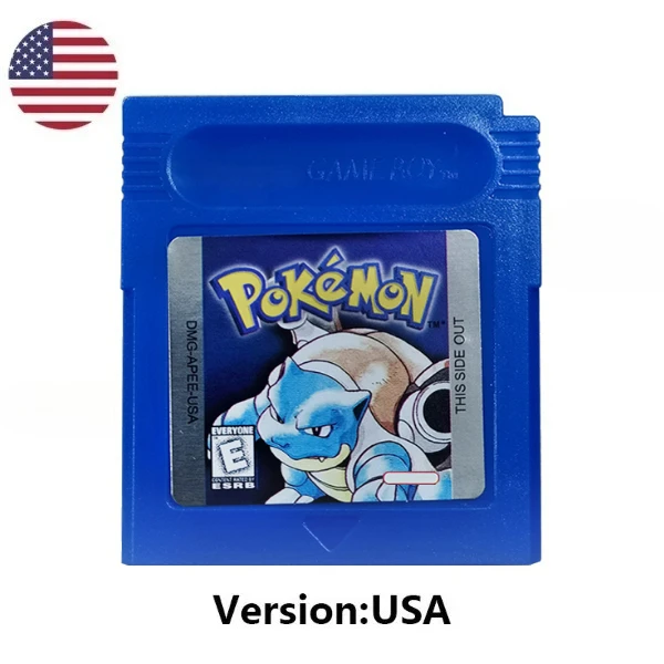 HOT USA ESP FRA GBC Pokémon Cartridge Bundle Red/Blue/Crystal/Gold/Silver/Yellow/Green Multilingual Card Pokémon Game Card image 3