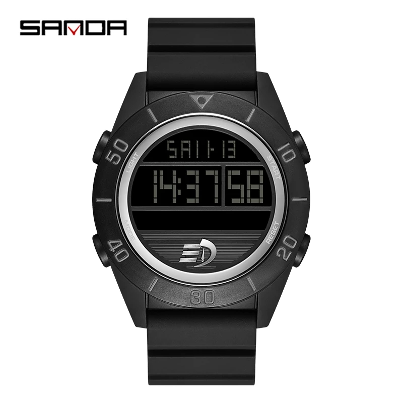 

Fashion Sanda Top Brand Man Led Digital Watch Led Waterproof Stopwatch Swimming Sport Watches Outdoors Casual Male Reloj Hombre