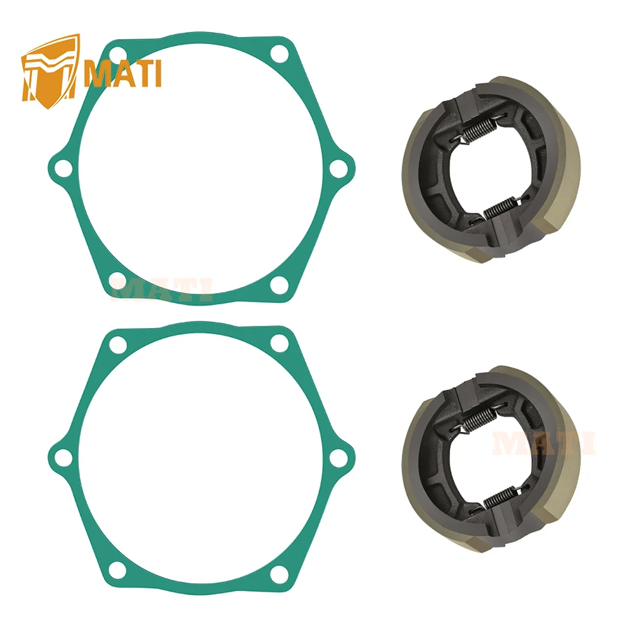 

Тормозные колодки MATI с пружинами и прокладкой для компактных универсальных тракторов John Deere 650 670 CH15066 CH20140 CH15065 M803176