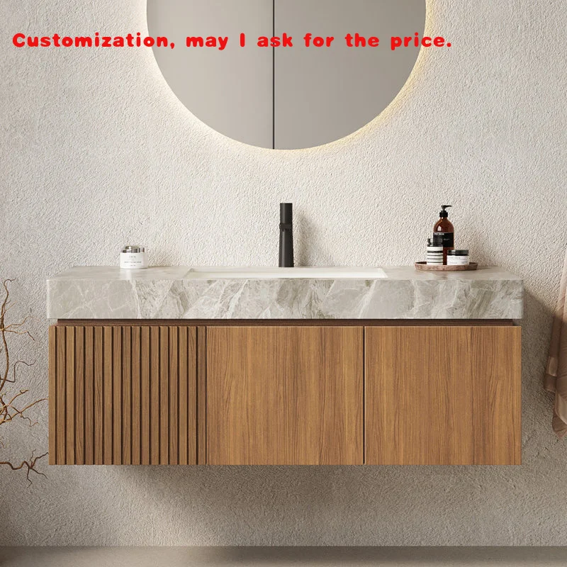 

На заказ. Лидер продаж, плавающий туалетный столик, настенный зеркальный шкаф для ванной комнаты, фанерный настенный шкаф с зеркалом