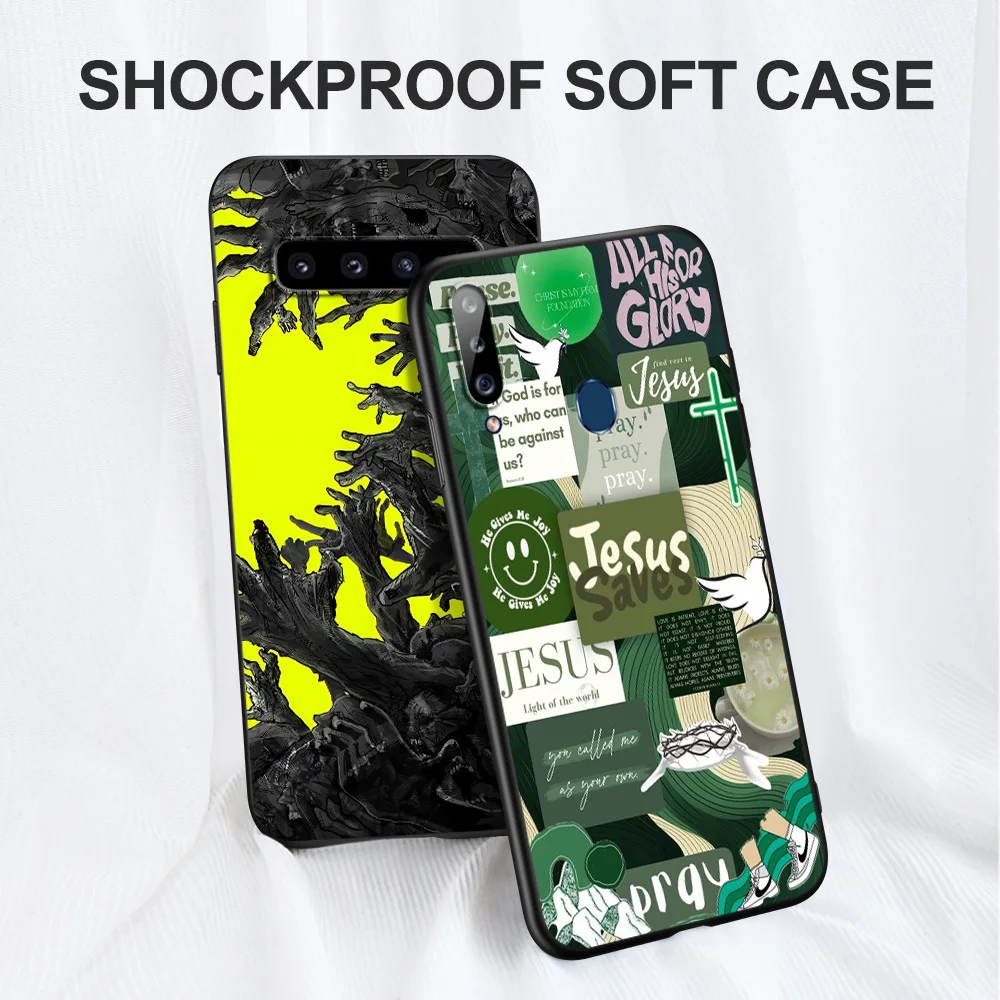 Custodia in tpu nero per Samsung galaxy S6 s7 s8 s9 plus cover posteriore paesaggio farfalla