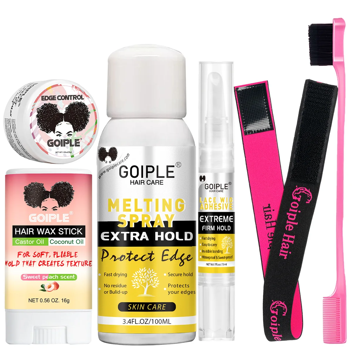 

Styling Hair Wax Stick,Hair Control Gel,Wigs Extra Hold Fast-Dry Melt Spray,Lace Wig Adhesives Accessories Hair Styling Products