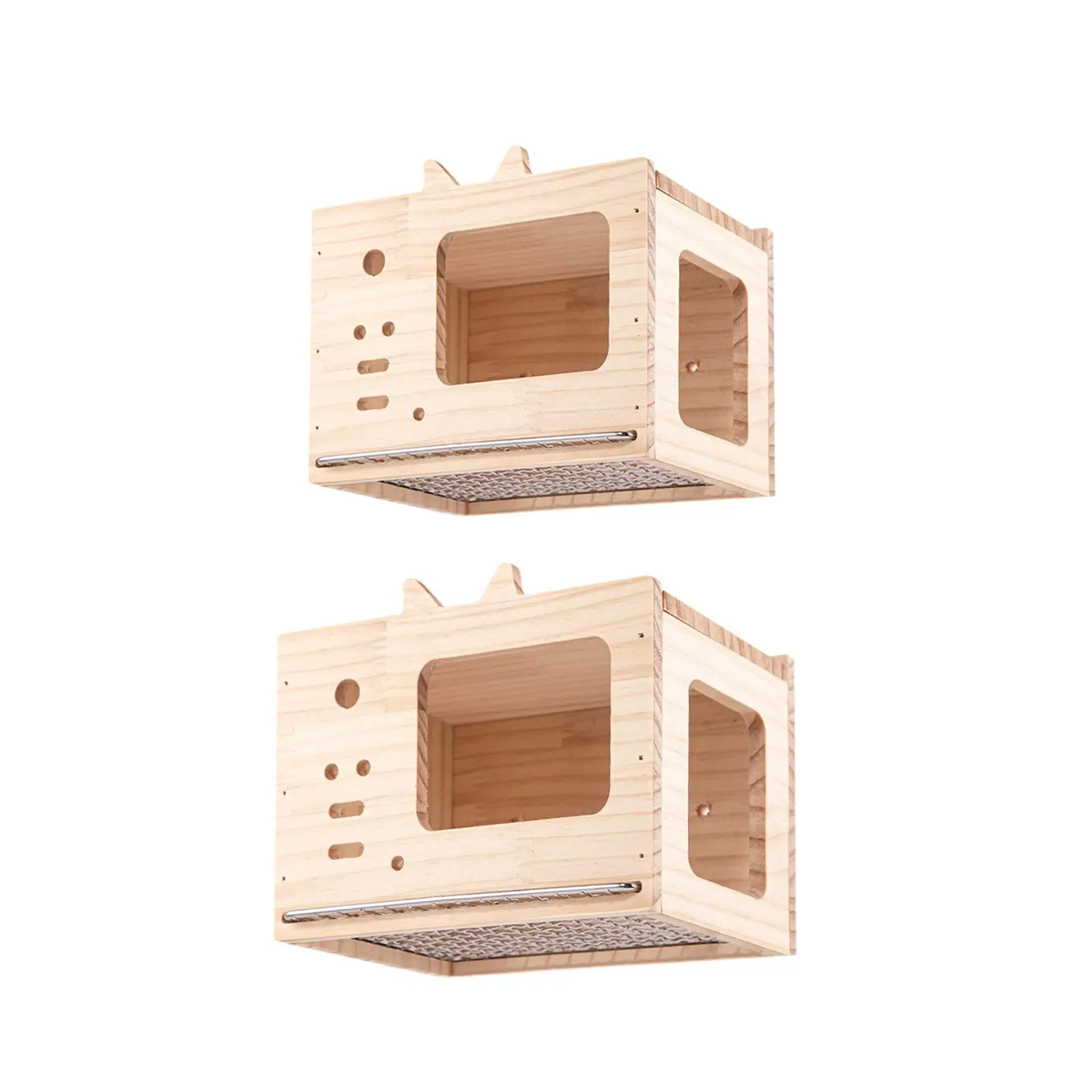 Small Animal Hideout Bird Nest Sturdy Pull-out Net Bottom Pet Supplies Double