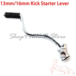 Motorcycle Modified Parts 13mm 16mm Kick Starter Lever for CG 125cc 200cc 250cc Engine Dirt Pit Bike Off Road Motocross Racing