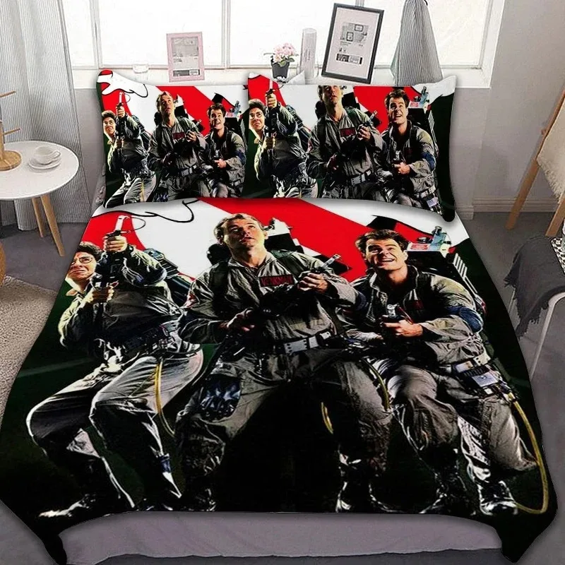 Bedding Sets Ghostbusters Printed full Size Quilt Bed soft warm Cover Duvet Cover PillowCase Sets Adult Baby Children bedding