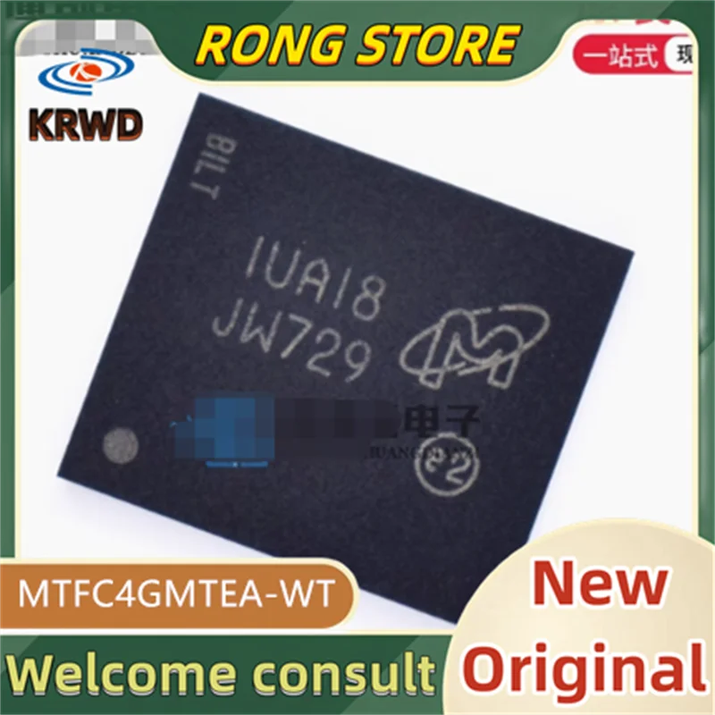 

4 шт. JW729 новые и оригинальные MTFC4GMTEA-WT MTFC4GMTEA MTFC4GMTE BGA