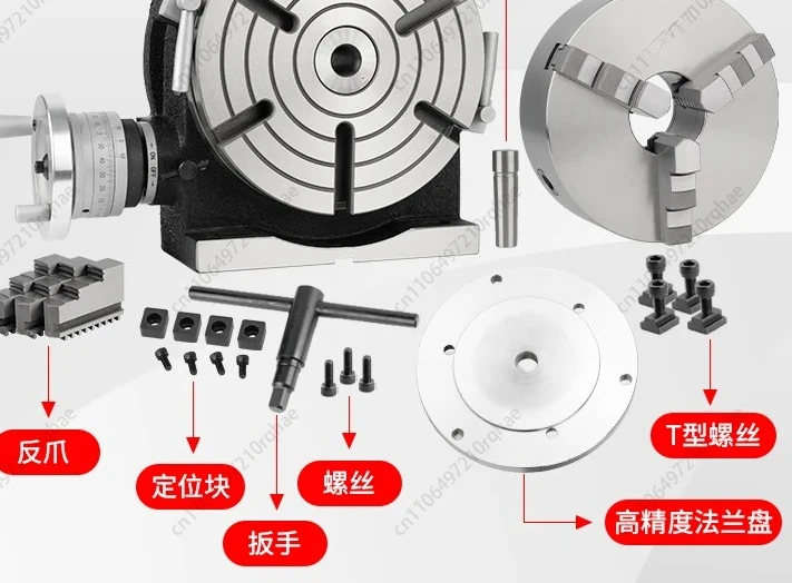 

Precision indexing accessory set for milling machine (universal indexing head+turntable)