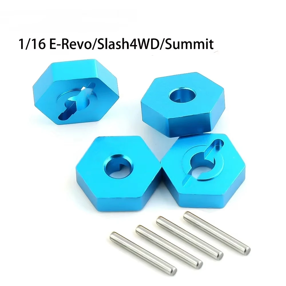 4Pcs 1/16 RC Car 12mm Upgrade Wheel Hex Hubs With Axle Pins For Traxxas 1/16 E-Revo Slash 4WD Summit VXL RC Car Accessories - view 5