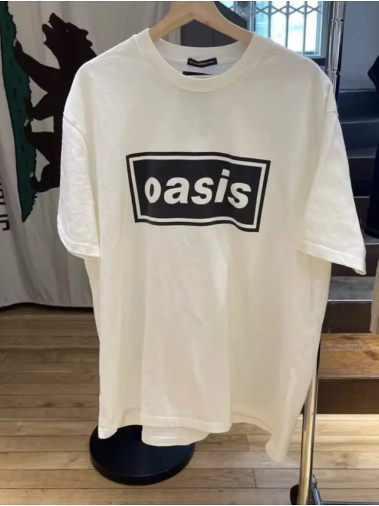 

Casual Women Cotton Beige Loose Tees 2023 Summer Fashion Ladies Vintage O Neck Short Sleeves Female Letter Printed Tops