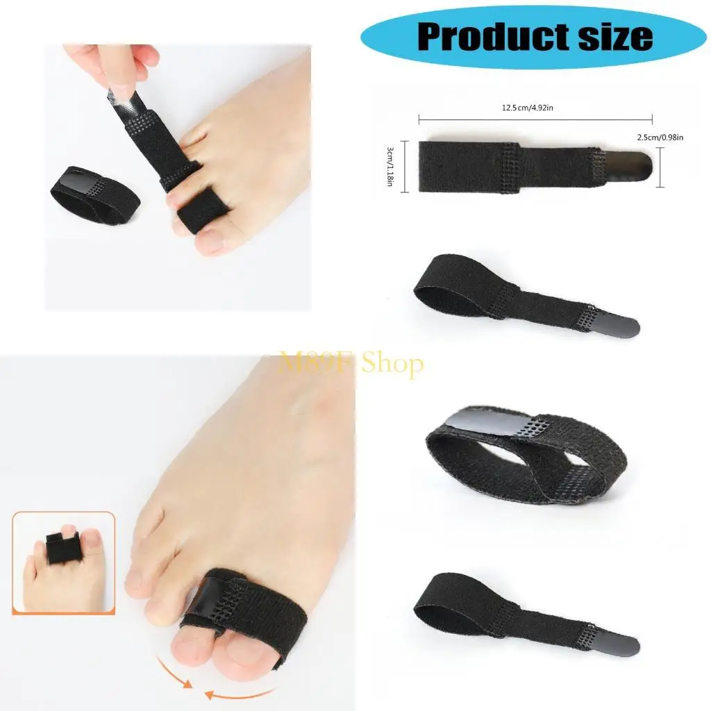 M89F 5pcs Natural Toe And Finger Spacers Flexible Fit Hammer Toe Corrector For Daily Use Hygienic Washable Construction