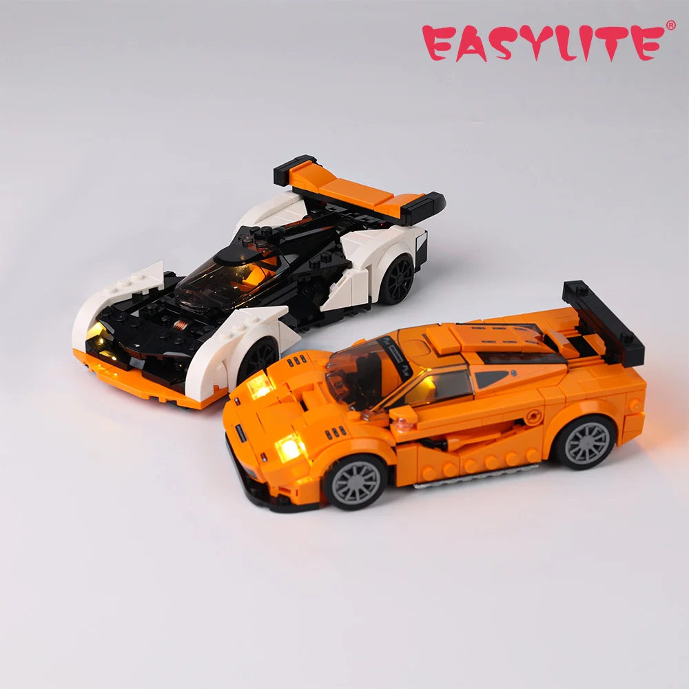 EASYLITE LED Light Set For Speed Champions 76918 McLaren Solus GT & McLaren F1 LM Building Blocks DIY Toys No Model