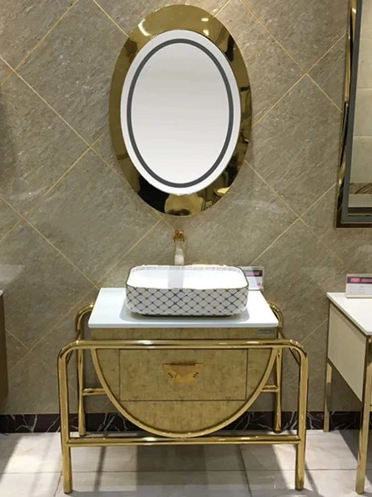 

Европейский вход, роскошный шкаф для ванной комнаты, комбинированный шкаф для ванной комнаты, умывальник, мраморный умывальник из нержавеющей стали