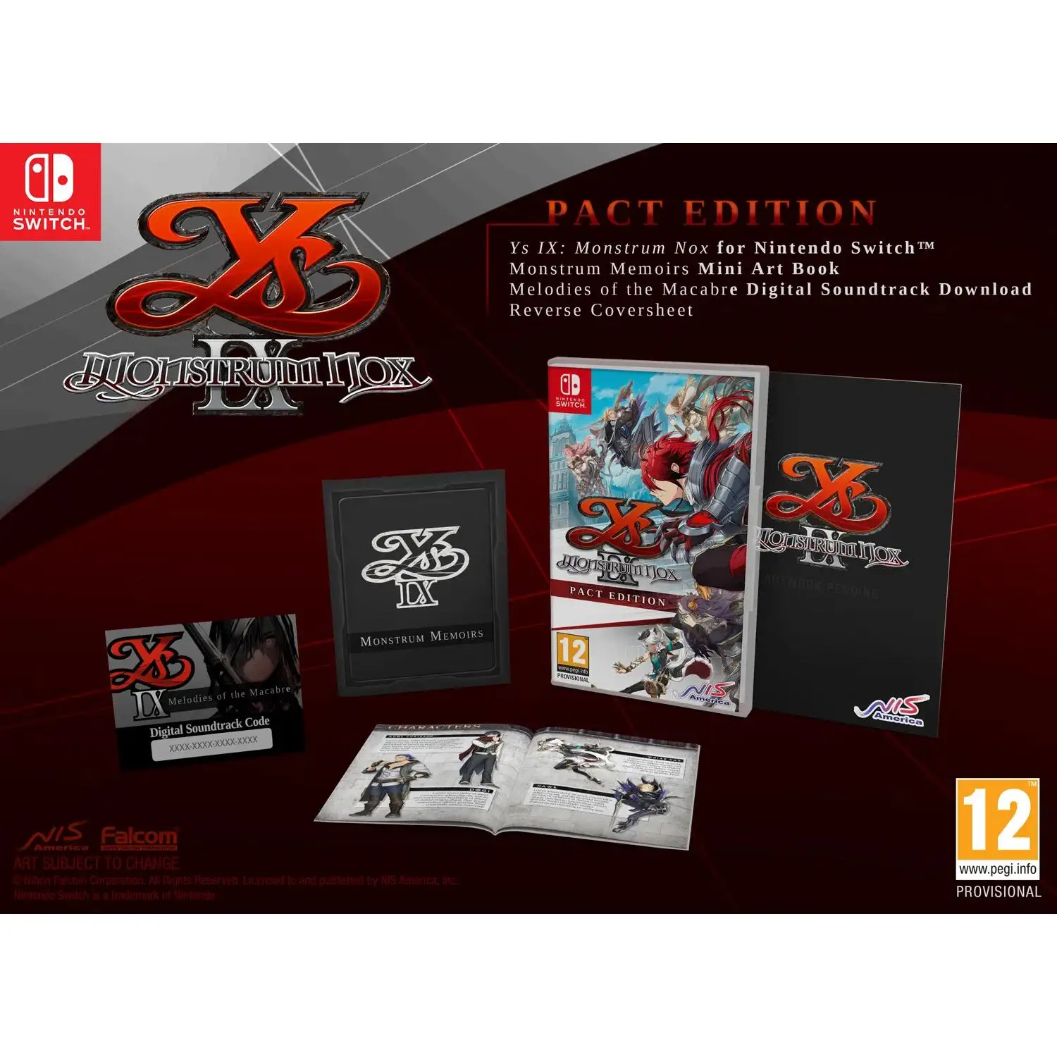 Ys IX Monstrum Nox Deluxe Edition (Importacion UK) - Nintendo Switch - Nuevo precintado
